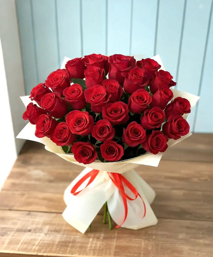 Букет 29 Красных роз в Тырныаузе