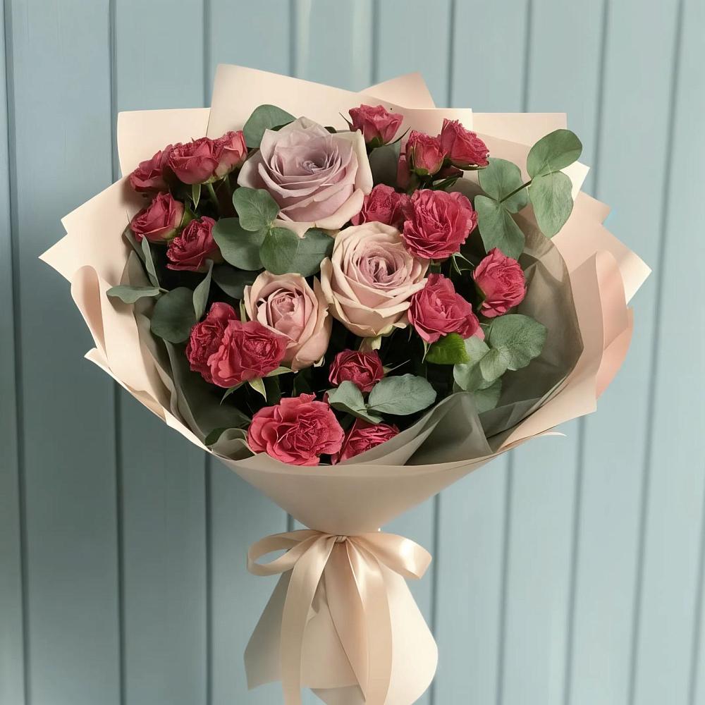 Букет цветов из: Гвоздики и Розы в Тырныаузе