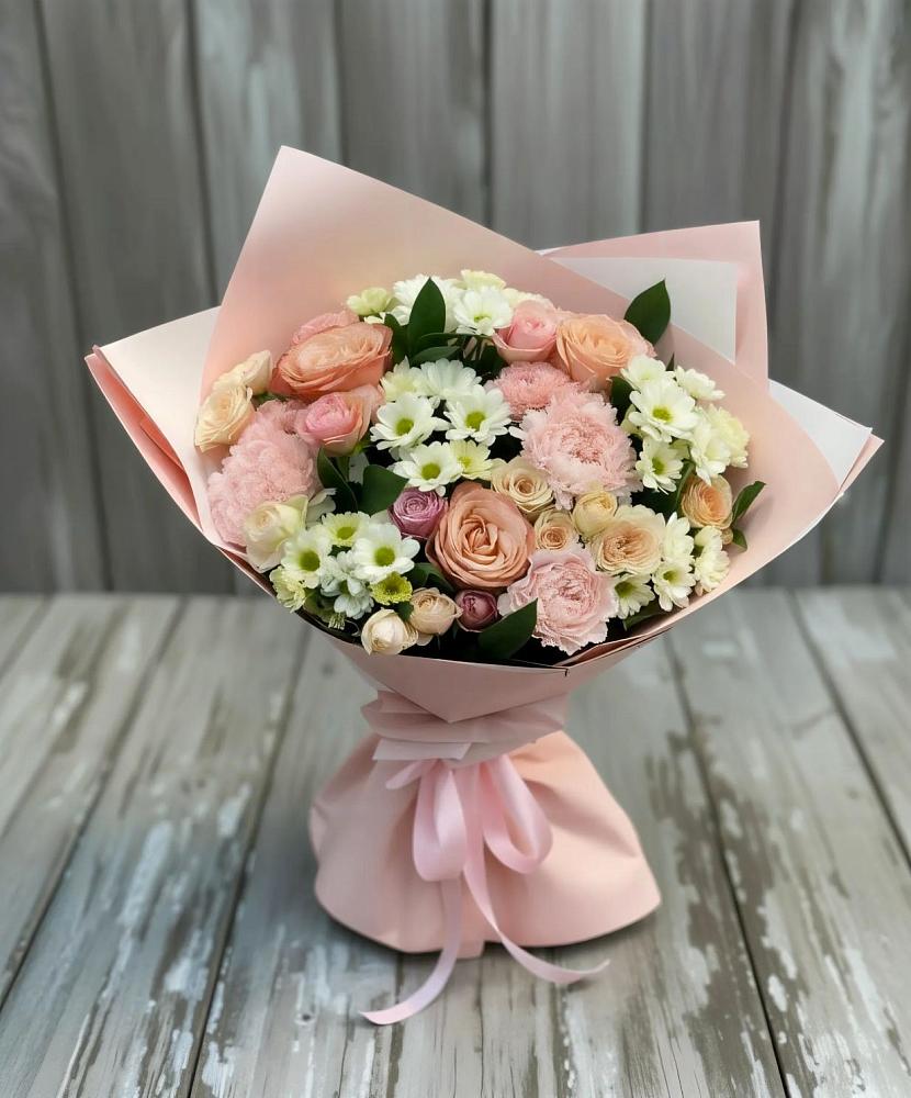 Букет цветов из: Гвоздики, Розы и Хризантемы в Тырныаузе