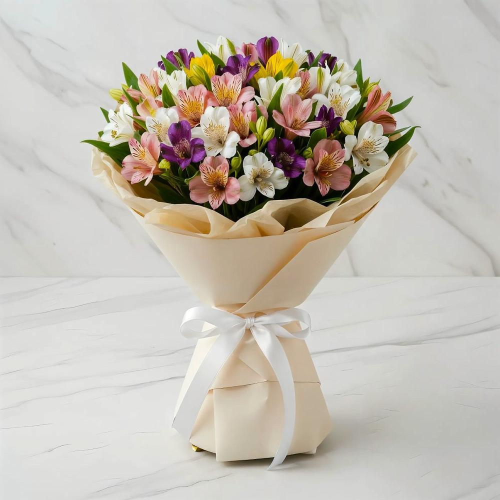 Букет цветов из: Альстромерии в Тырныаузе