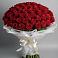 Букет 101 Красная роза Блэк Мэджик в Тырныаузе