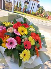 Букет цветов из:  Герберы #REPLACE_PRED# Тырныаузе