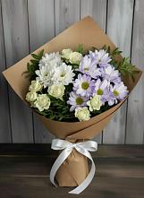 Букет цветов из:  Хризантемы и Розы в Тырныаузе