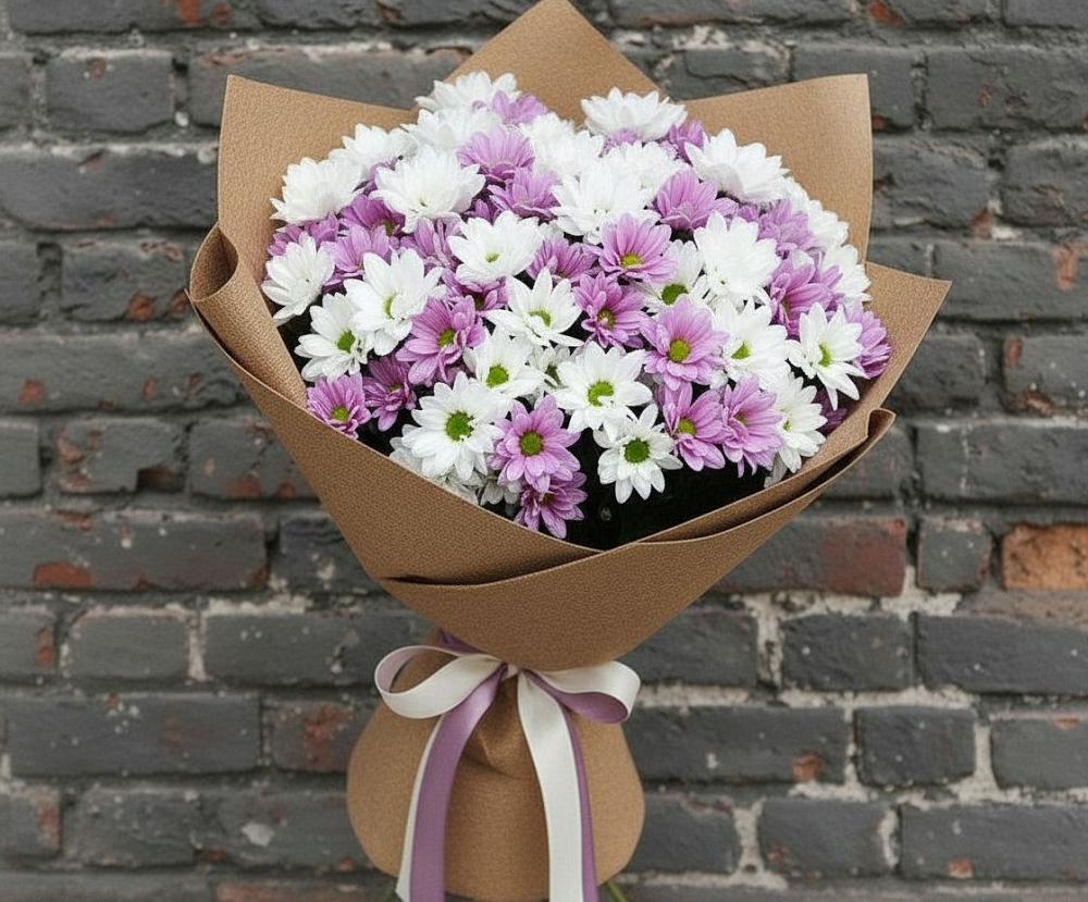 Букет цветов из: Хризантемы в Тырныаузе