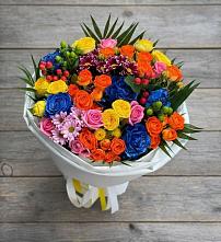 Букет цветов из:  Розы и Хризантемы в Тырныаузе