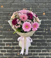 Букет цветов из:  Герберы и Хризантемы в Тырныаузе