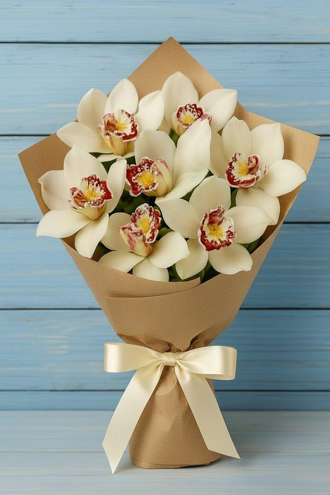 Букет цветов из: Орхидеи и Розы в Тырныаузе