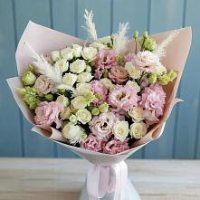 Букет цветов из:  Альстромерии и Розы #REPLACE_PRED# Тырныаузе